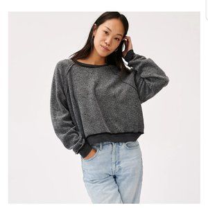 Groceries Apparel Reverse Caspian Sweatshirt Women Small Made in USA NWT